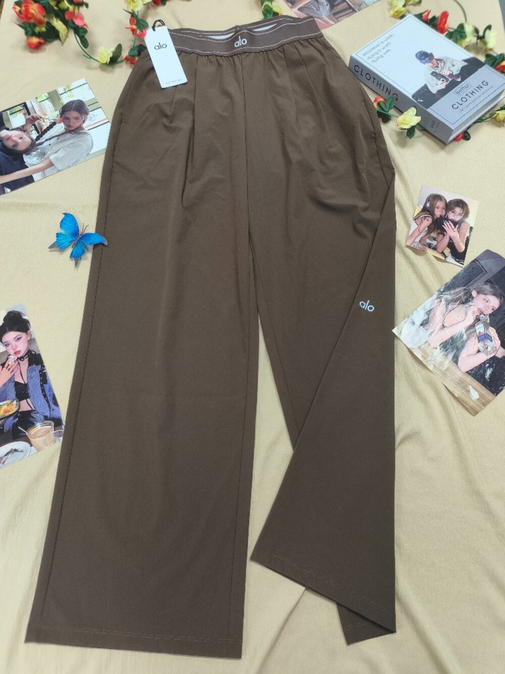 Alo Yoga NWT Espresso Suit Up Trouser🥰Casual or Dressy🍥Stylish Classy(Regular) - Picture 2 of 7